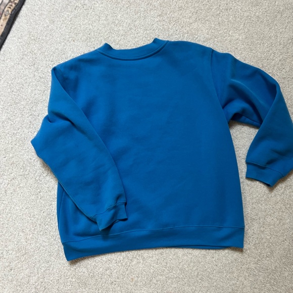 White Fox Boutique Blue and Orange Sweater - Picture 8 of 9